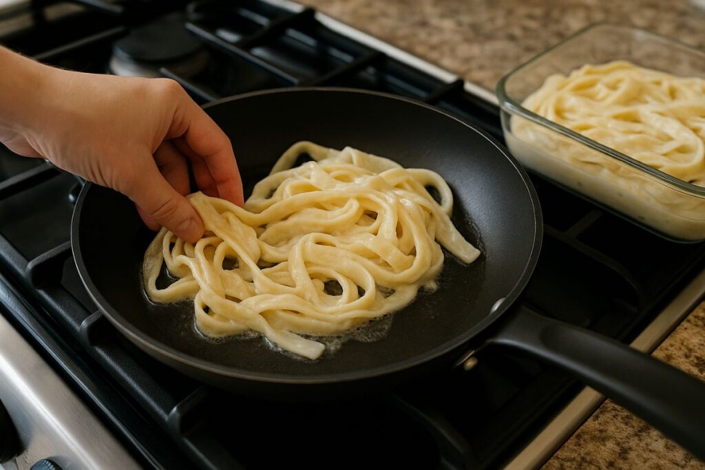 Fettuccine Alfredo richtig aufwärmen