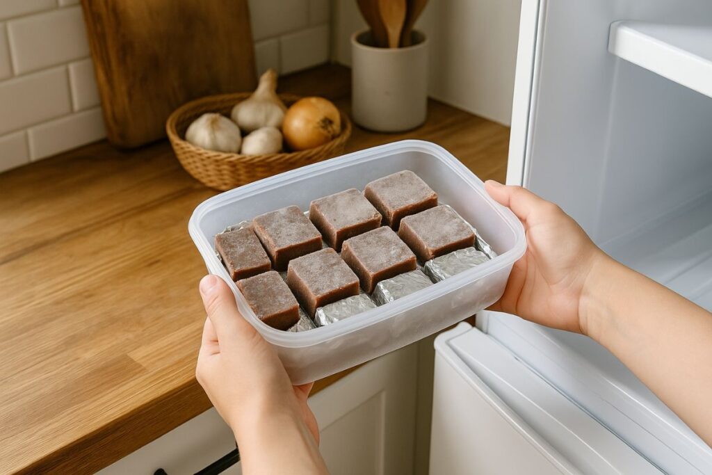 Fudge einfrieren