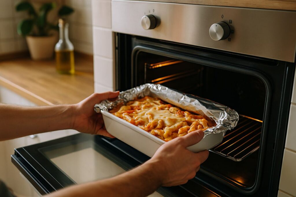 Gebackene Ziti richtig aufwärmen