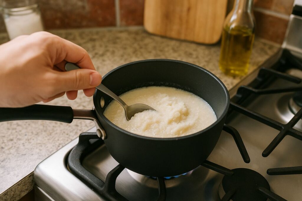 Grits aufwärmen wie