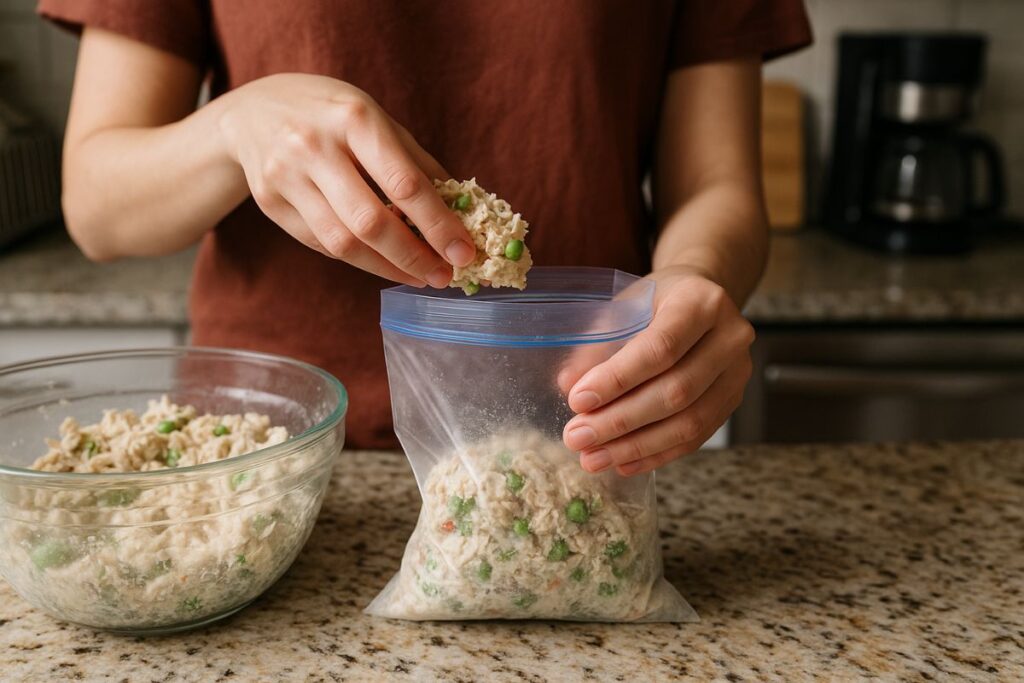 Hähnchensalat einfrieren
