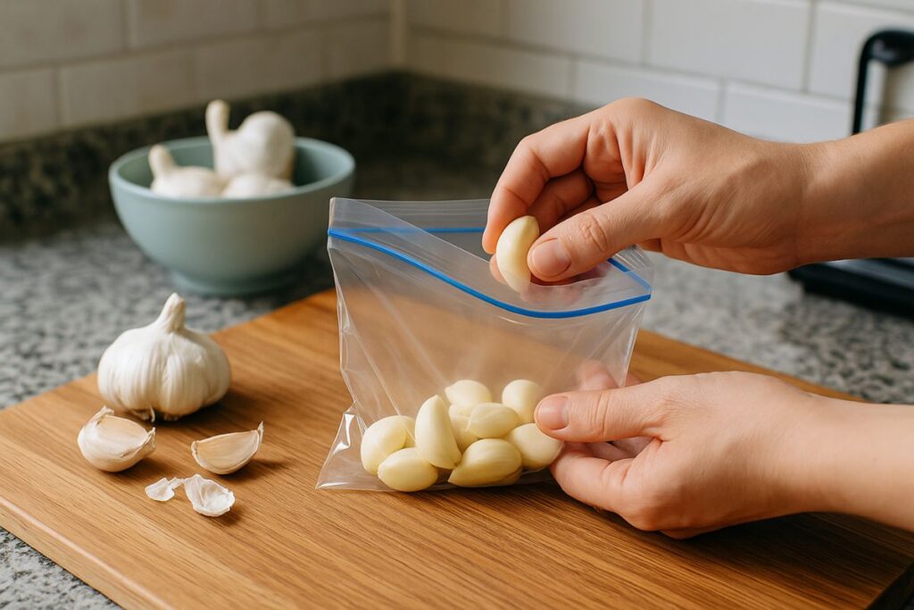 Knoblauch einfrieren