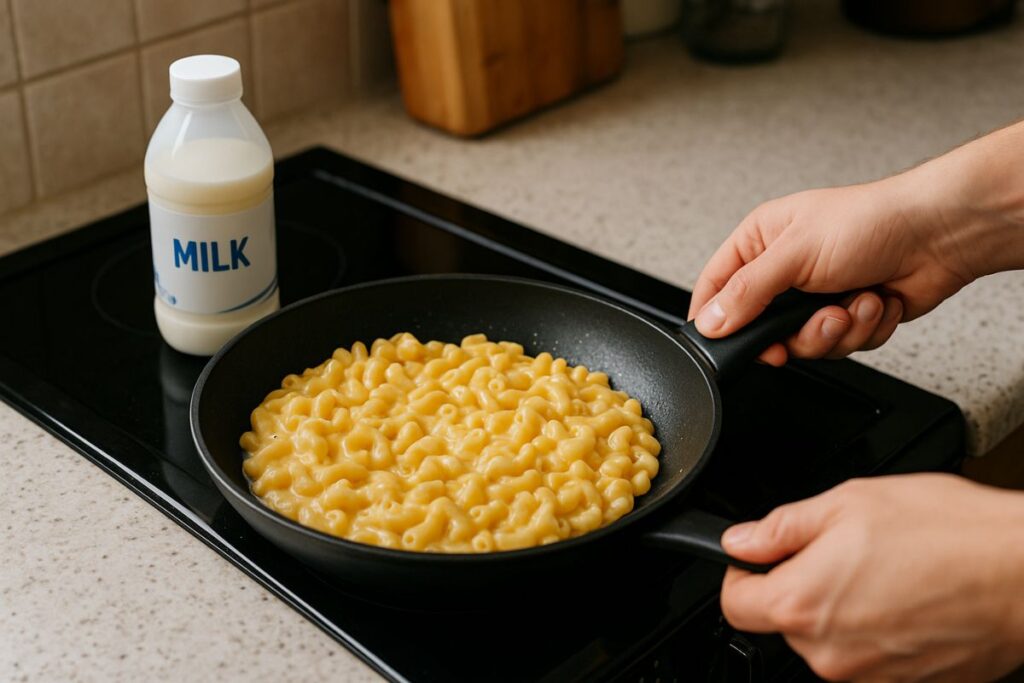Mac and Cheese aufwärmen