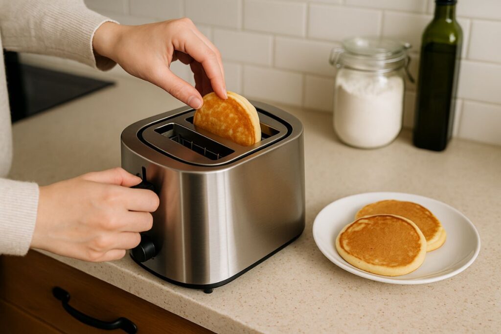 Pfannkuchen aufwärmen