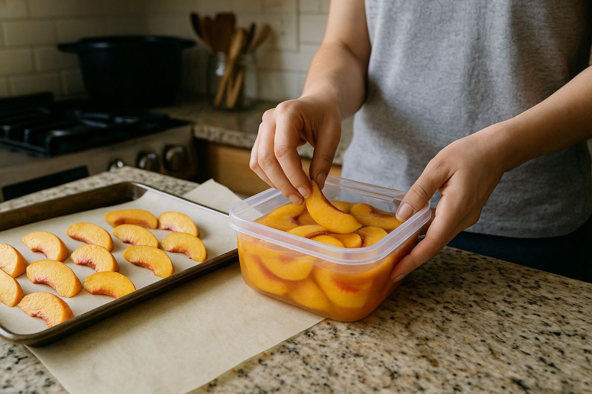 Pfirsiche einfrieren: So bleiben sie saftig und aromatisch - healthvale.de Pfirsiche einfrieren: So bleiben sie saftig und aromatisch - healthvale.de