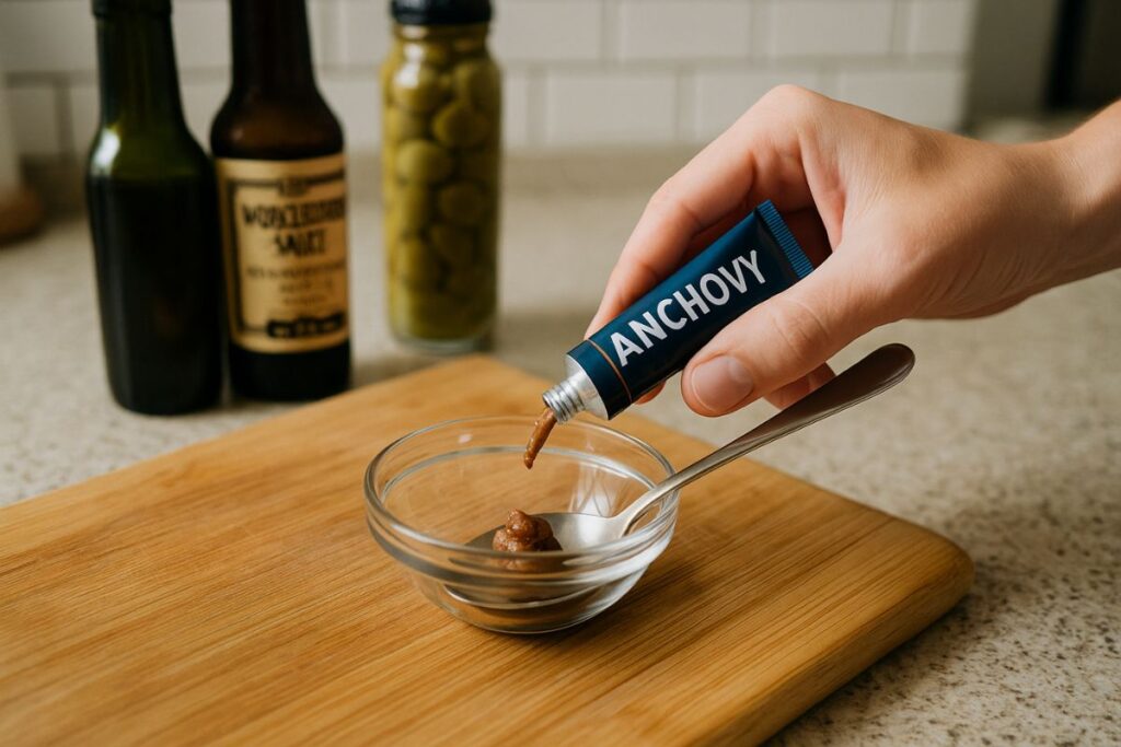 Sardellenpaste ersetzen