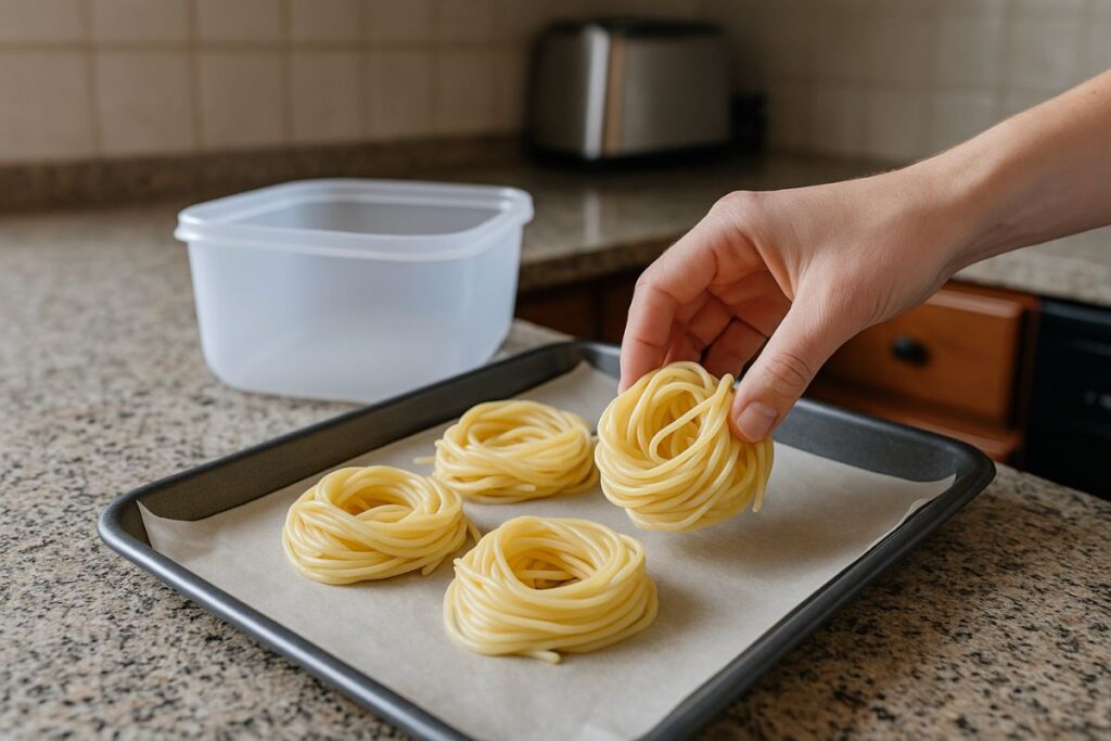 Spaghetti-einfrieren