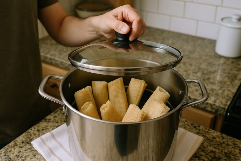 Tamales aufwärmen