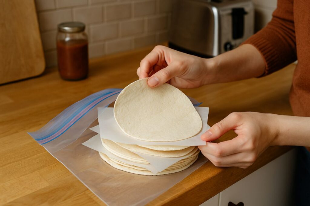 Tortillas einfrieren