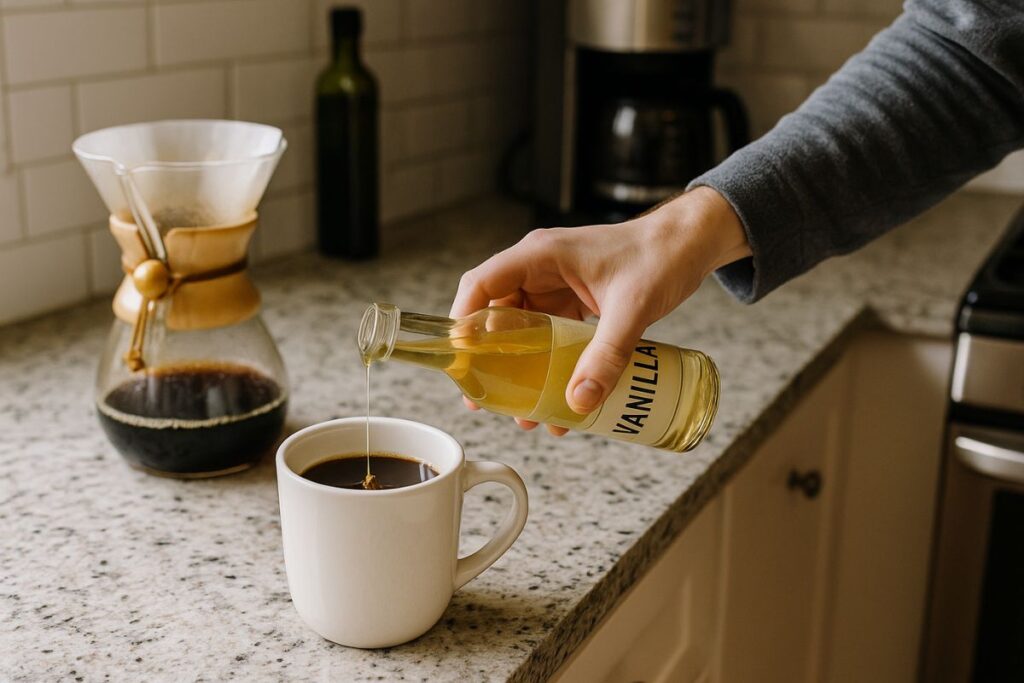 Vanillesirup für Kaffee