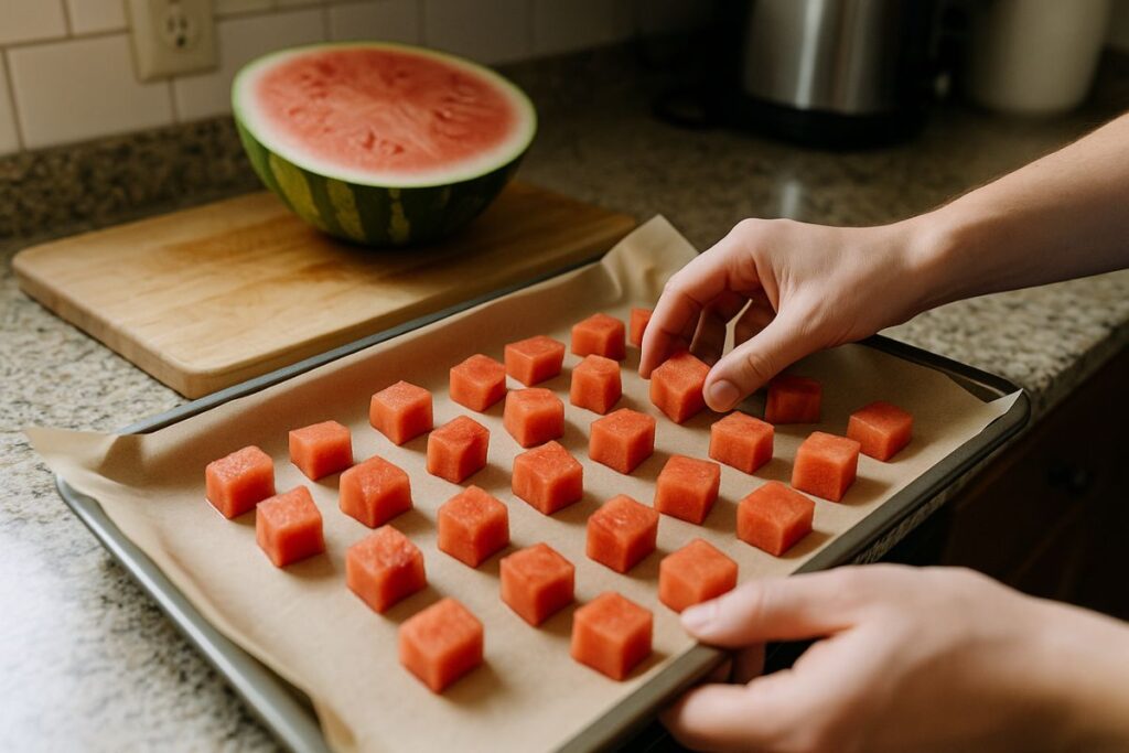 Wassermelone einfrieren